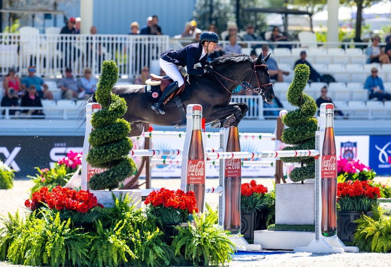 Simón Delestre lidera entre los mejores del mundo el día inaugural en el World Equestrian Center