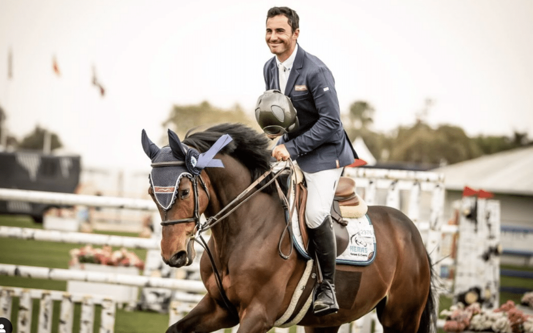 Álvaro González de Zárate, vencedor de la primera calificativa del Campeonato de España Clásico (1.40 m)