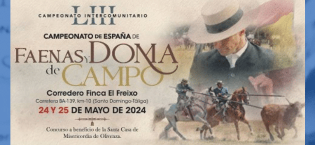 43 binomios compitieron en el Campeonato de España de Faenas y Doma de Campo en Olivenza