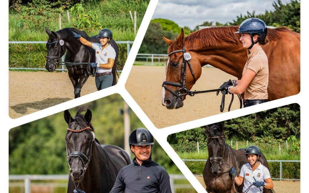 Nuestros Chacco Riders de Doma Clásica pasan con éxito la inspección veterinaria del Campeonato de Doma Clásica de Caballos Jóvenes 2024