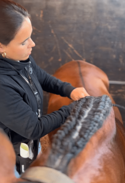 El fascinante mundo del trenzado ecuestre de la mano de Miriam Luque