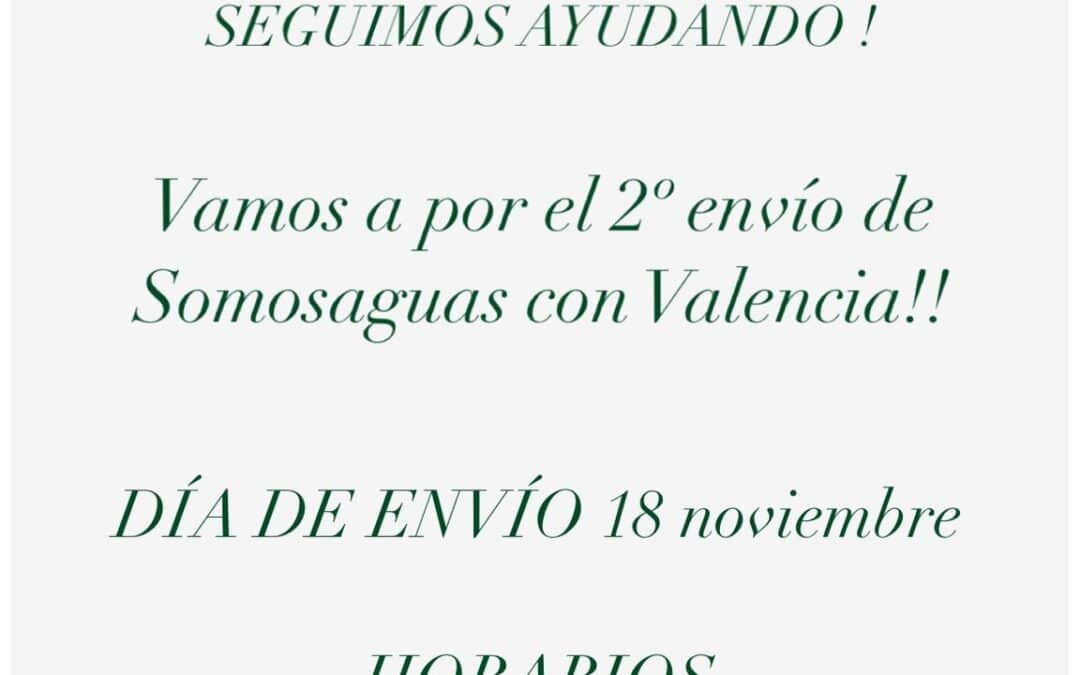 Primera entrega de ayuda para Valencia por parte de Somosaguas