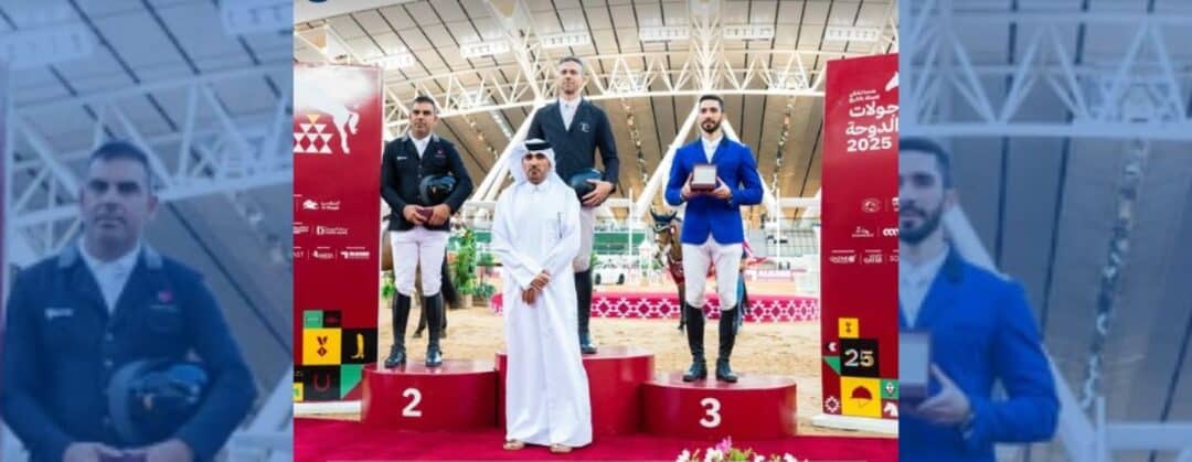 Mariano Martínez, segundo en la prueba de 1,45 m del CSI3* en el Doha Tour 2025