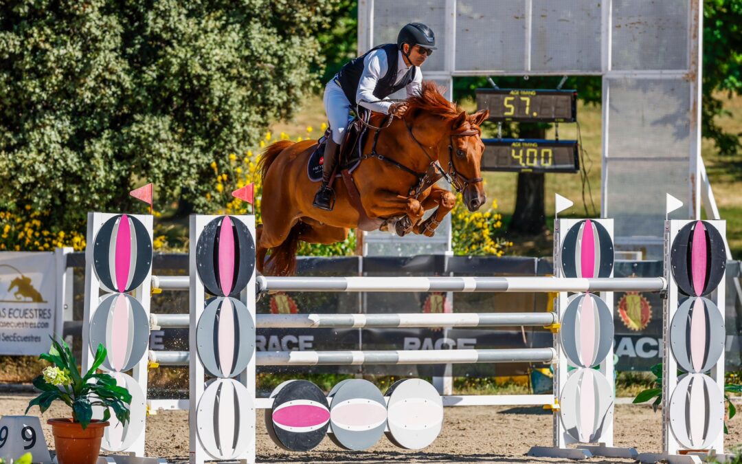 Leonardo Pereyra Saavedra, fuera de las pistas tras una caída en el CSN3* San Julián de Cuenca