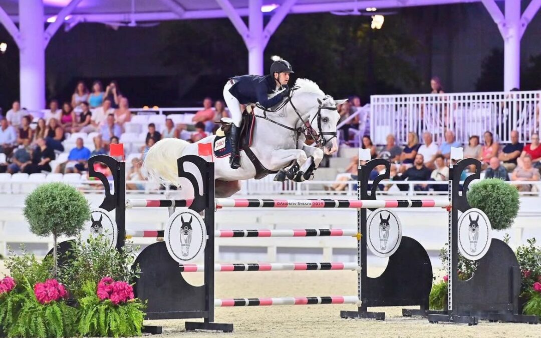Luis Fernando Larrazábal y Jon Snow cuartos en la prueba de 1.45 metros del CSI5* The Hampton Classic Horse Show