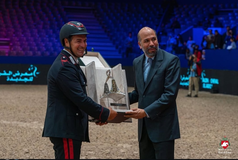 ¿Quién ganó el Gran Premio Copa del Mundo a 1.55 metros del CSI4*-W en El Jadida en 2023?