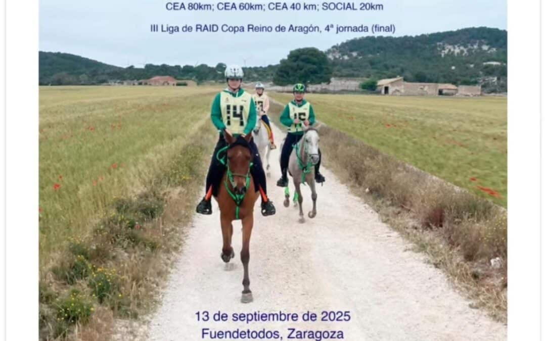 El VIII Raid Hípico Villa de Goya reunirá a los mejores jinetes en Fuendetodos