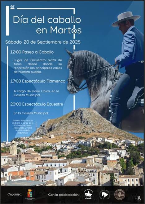 Martos celebrará por primera vez su Día del Caballo el 20 de septiembre