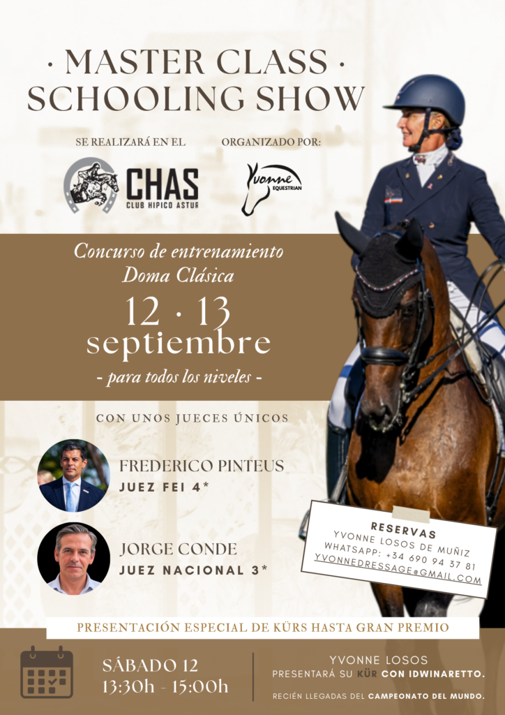 Master Class Schooling Show Yvonne Losos CHAS
